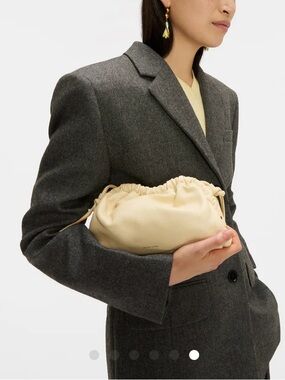 Mansur Gavriel Mini Cloud Clutch Gold